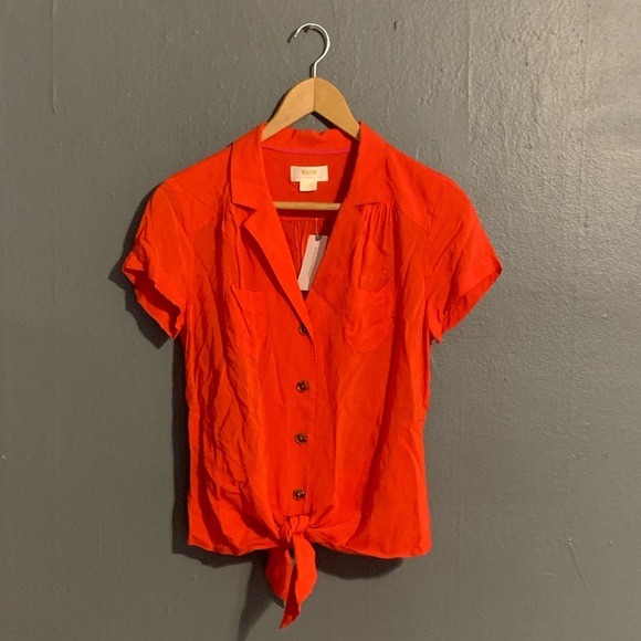 Maeve Tops - ❤️ Red Blouse by Maeve (Anthropologie) ❤️